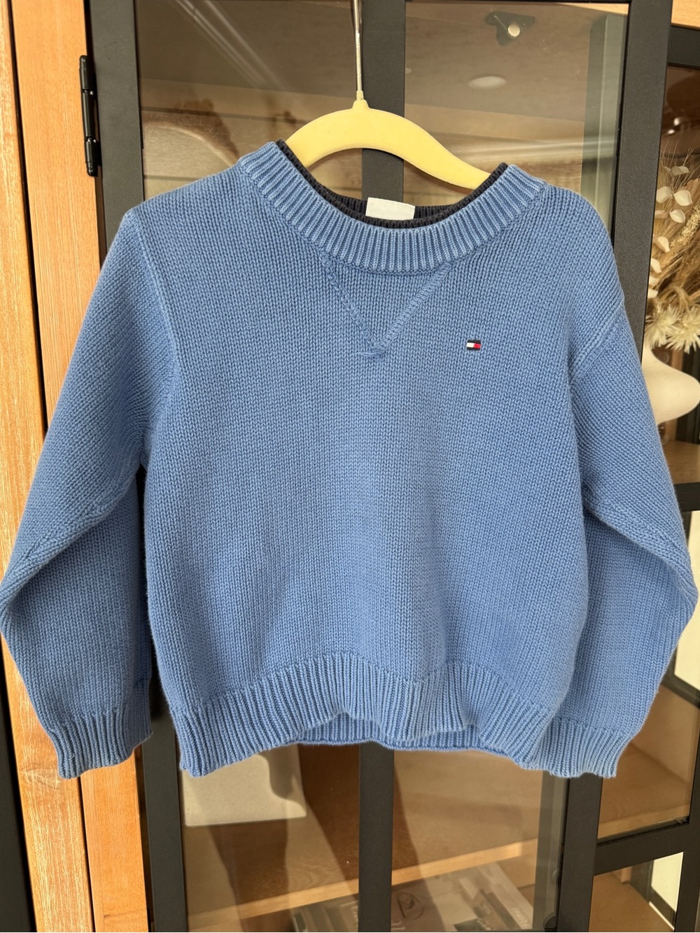 Vintage y2k Tommy Hilfiger mock neck sweater knit toddler baby layered 2006 rib